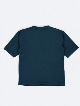 Boys Blue Graphic Printed T-Shirt & Shorts Co-ord Set - Kidulan