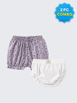 2 Pc Baby Girls Shorts Combo 9-12 Months