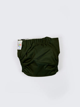 Newborn Reusable Cloth Diaper with Pad-Olive Green - Kidulan
