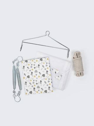 Brenza 5-in-1 Baby Cradle Combo Set - Leaf Print - Kidulan