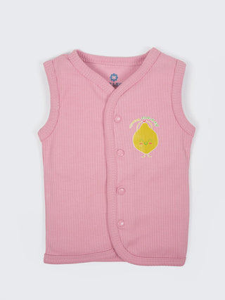 Baby Sleeveless Jabla & Shorts Set - Pink - Kidulan