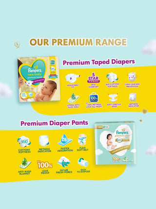 New Baby Premium Taped Diapers - Kidulan