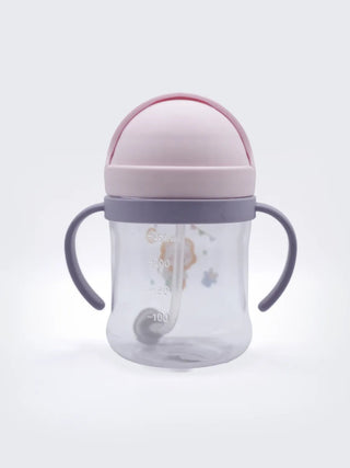 Baby Straw Sipper Cup with Dual Handles – Pink - Kidulan