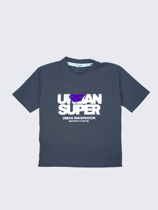 Boys Navy Blue Printed T-Shirt & Shorts Co-ord Set - Kidulan