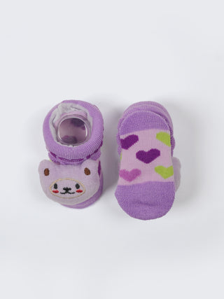 Baby Plush Rattle Socks Football & Bear Design - Kidulan