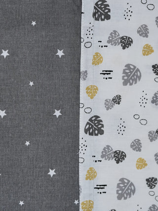 Twill Mix & Match Thottil/Jhula/Cradle Cloth with Net - Leaf - Kidulan