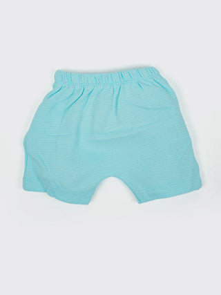 Baby Full Sleeve Jabla & Shorts Set - Blue - Kidulan