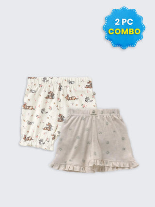 2 Pc Bottom Shorts Combo 12–18 Months