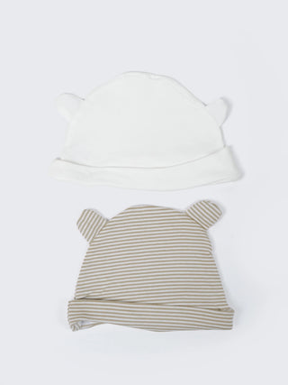 Baby Cotton Knot Cap 2 Pack - Kidulan