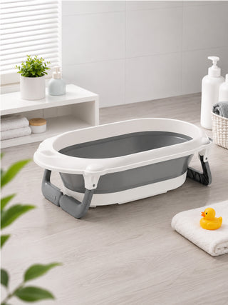 4-in-1 Foldable Baby Bath Tub Set with Bath Seat - Kidulan