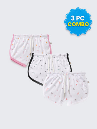 3 Pc Shorts Combo 3–6 Months