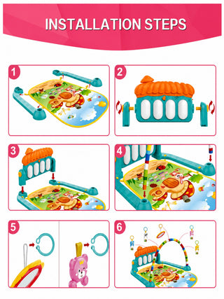 Baby Piano Play Gym & Activity Mat - Kidulan
