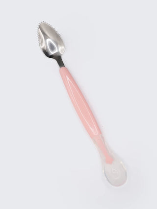 Baby Fruit Feeder Spoon with Protective Cover – Pink - Kidulan
