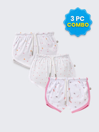 3 Pc Shorts Combo 3–6 Months