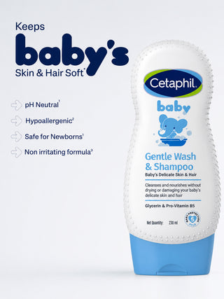Baby Gentle Wash & Shampoo 230ml - Kidulan