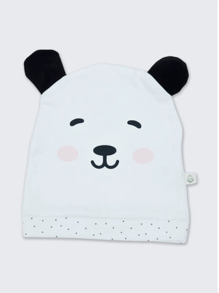 Newborn Gift Set with Cap, Mittens, Bib & Burp Cloth – White - Kidulan