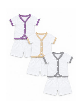 Baby Half Sleeve Jabla & Shorts 3 Set Combo - Kidulan