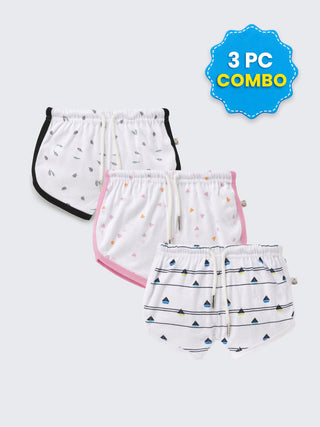 3 Pc Shorts Combo 3–6 Months