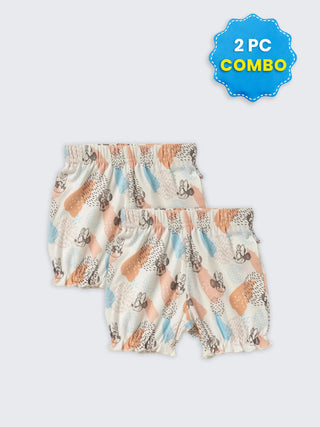 2 Pc Unisex Combo Shorts 12–18 Months