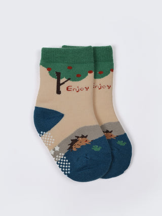 Kids Anti-Slip Cotton Crew Socks – 2 Pack - Kidulan