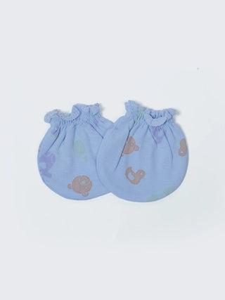 Newborn Cap, Mittens & Booties Set – Blue - Kidulan