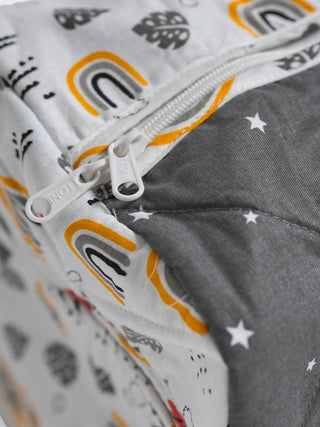 Baby Mother Bag - Grey & White - Kidulan