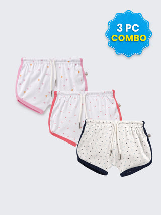 3 Pc Shorts Combo 3–6 Months