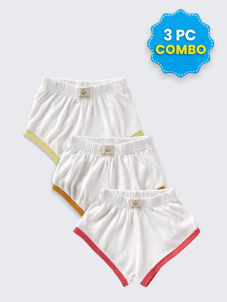 3 Pc Unisex Combo Shorts 3-6 Months