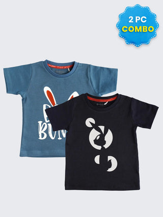 2 Pc Unisex T-Shirts Combo 9-12 Months