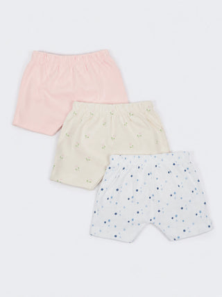 Baby Cotton Shorts 3 Piece Combo 0-3 Months - Kidulan