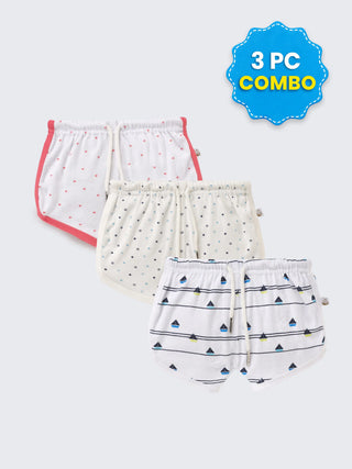 3 Pc Shorts Combo 3–6 Months