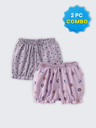 Baby Girls Daily Wear Bottoms – 2 Pc Combo