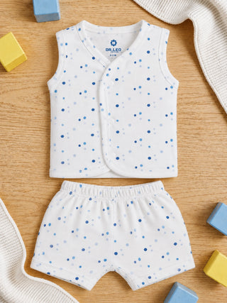 Baby Jabla & Shorts Set - Dot Printed - Kidulan