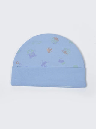 Newborn Cap, Mittens & Booties Set – Blue - Kidulan