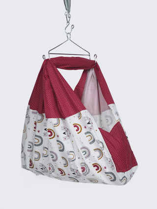 Twill Baby Cradle Safeguard Set - Rainbow Print - Kidulan