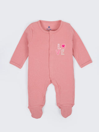 Pink Unisex Baby Sleepsuit - 3-6 Months - Kidulan