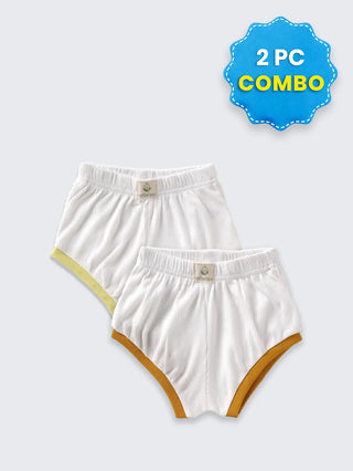 2 Pc Bottom Shorts Combo 0-3 Monts