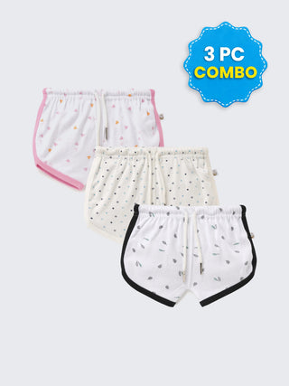 3 Pc Shorts Combo 0-3 Month