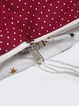 Queen Removable Bed Cradle/Thottil/Jhula Combo - Rainbow Print - Kidulan