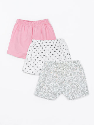 Baby Cotton Shorts 3 Piece Combo 3-6 Months - Kidulan