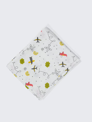 Twill Print Baby Hanging Cradle/Thottil/Jhula - Airplane - Kidulan