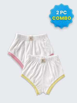 2 Pc Bottom Shorts Combo 0-3 Monts