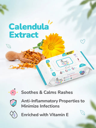 Feather Aqua Wipes - With Calendula Extract - Kidulan