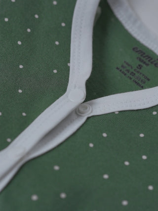 Baby Half Sleeve Jabla & Shorts Set - Green - Kidulan