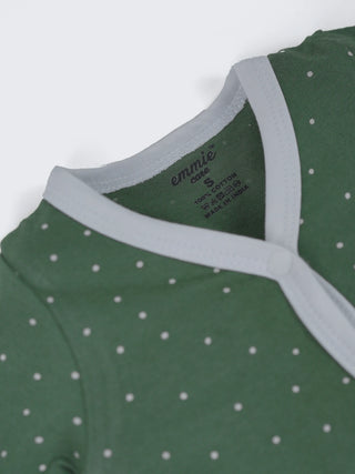 Baby Half Sleeve Jabla & Shorts Set - Green - Kidulan