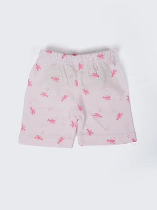 Baby Printed Half Sleeve Jabla & Shorts Set - Kidulan