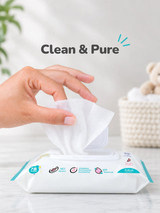 Feather Aqua Wipes - With Calendula Extract - Kidulan