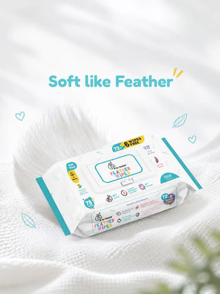 Feather Aqua Wipes - With Calendula Extract - Kidulan