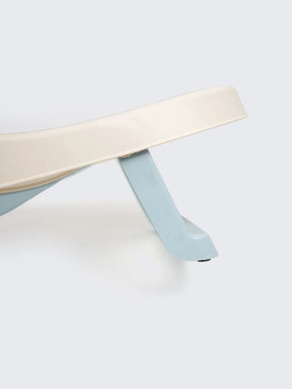 Foldable Anti - Slip Baby Bath Tub with Stand – Blue & Cream - Kidulan