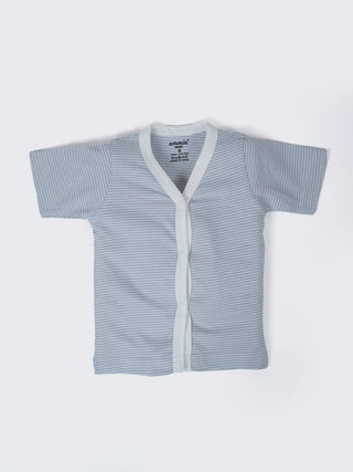 Baby Striped Half Sleeve Jabla & Shorts Set - Kidulan